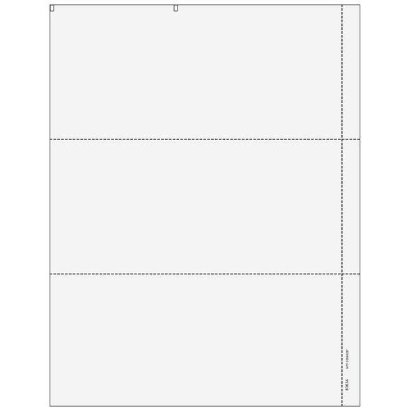 3up Blank W-2 Form with 1/2" Side Perforation (without Instructions) 3up Blank W-2 Form with 1/2" Side Perforation (without Instructions)