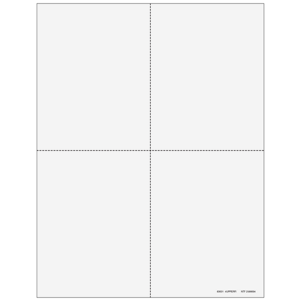4up Blank W-2 Form - Quadrants (with Employee Instructions) 4up Blank W-2 Form - Quadrants (with Employee Instructions)