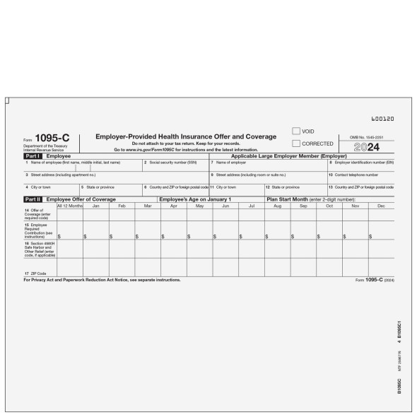 Form 1095-C - Employer-Provided Health Insurance Offer and Coverage Form 1095-C - Employer-Provided Health Insurance Offer and Coverage