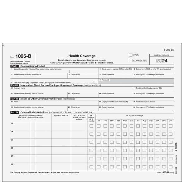 1095-B Health Coverage 1095-B Health Coverage