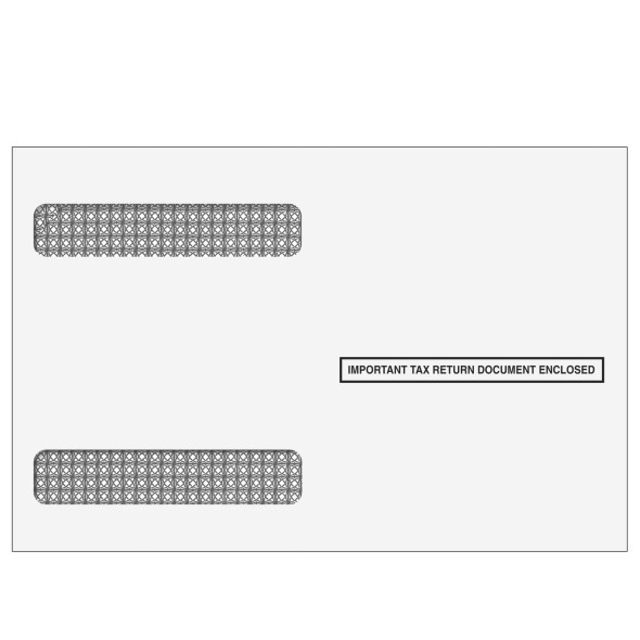 4up W-2 Double Window Envelopes - Horizontal (Moisture Seal) 4up W-2 Double Window Envelopes - Horizontal (Moisture Seal)