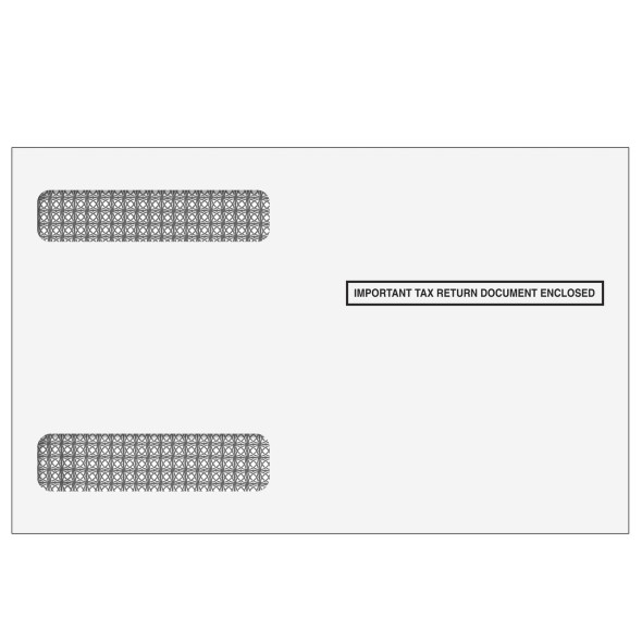 4up W-2 Alternate Double Window Envelopes - Horizontal (Self Seal) 4up W-2 Alternate Double Window Envelopes - Horizontal (Self Seal)