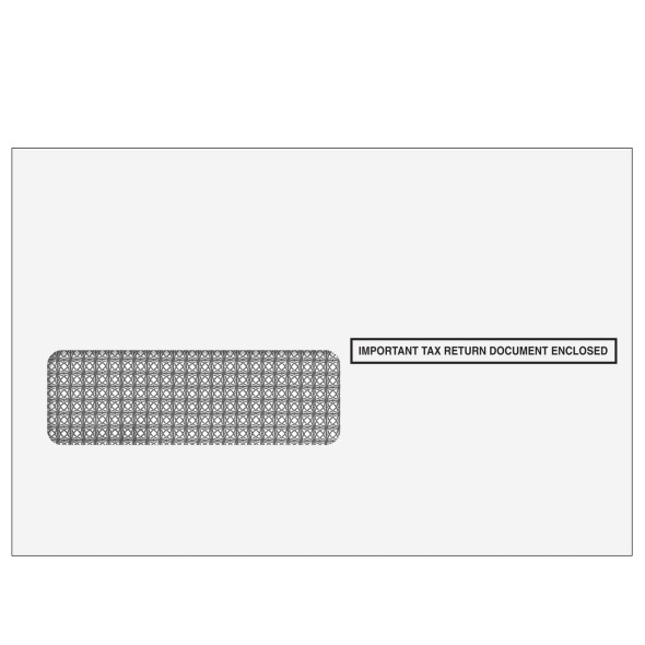 2up W-2 Single Window Envelopes (Moisture Seal) 2up W-2 Single Window Envelopes (Moisture Seal)