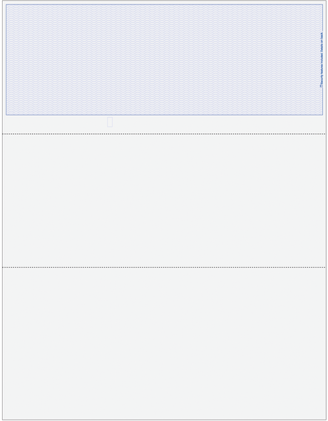Wave Blank Business Checks on Top