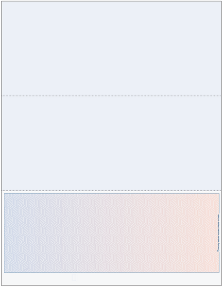 Prismatic Cube Blank Business Checks On Bottom