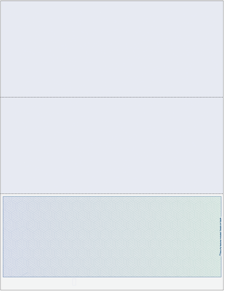 Prismatic Cube Blank Business Checks On Bottom