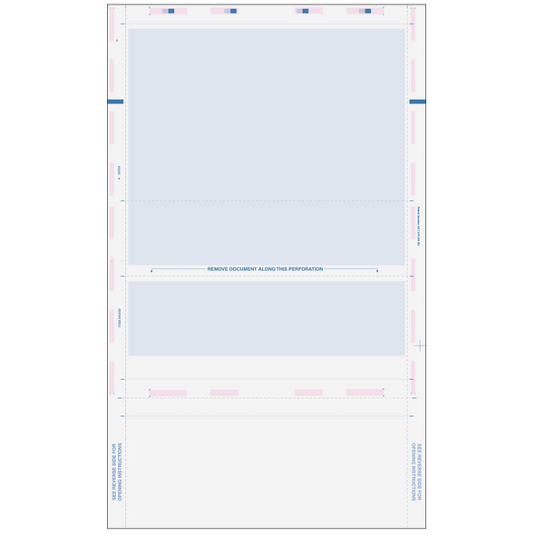 Pressure Seal EZ-Fold Blue Check with Flat Background