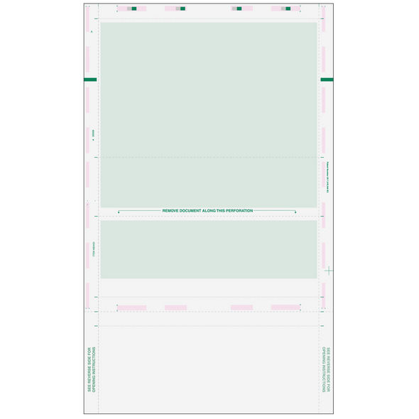Pressure Seal EZ-Fold Green Check with Flat Background