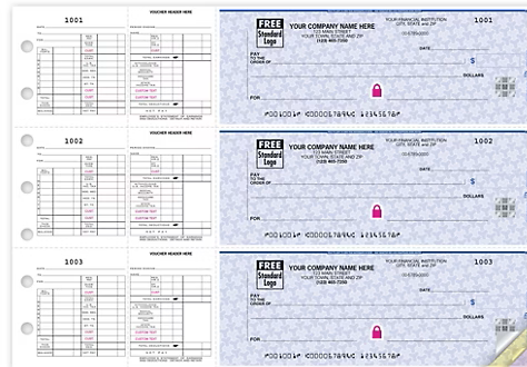 3-On-A-Page Business Size Checks for Hourly Payroll-2 Part