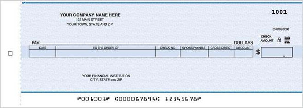 Accounts Payable Center Check - 1 Part