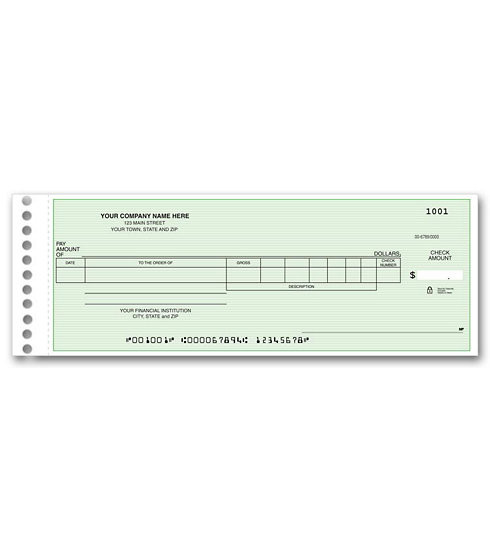 Payroll/General Expense Center Check