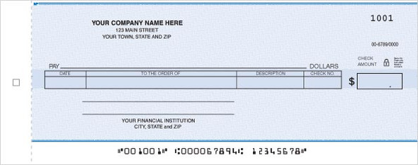 Business Size General Disbursement Center Check-2