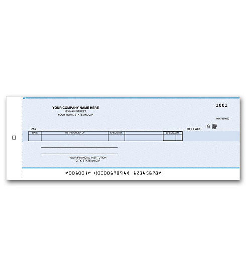 Cash Disbursement Center Check Carbon