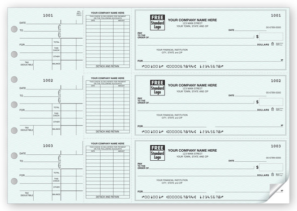 3-On-A-Page End-Stub Voucher Check-1 Part