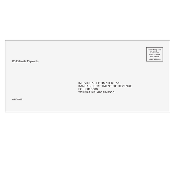 Kansas Estimate Envelope