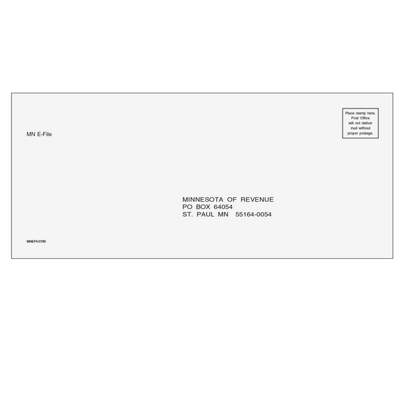 Minnesota State E-file Envelope