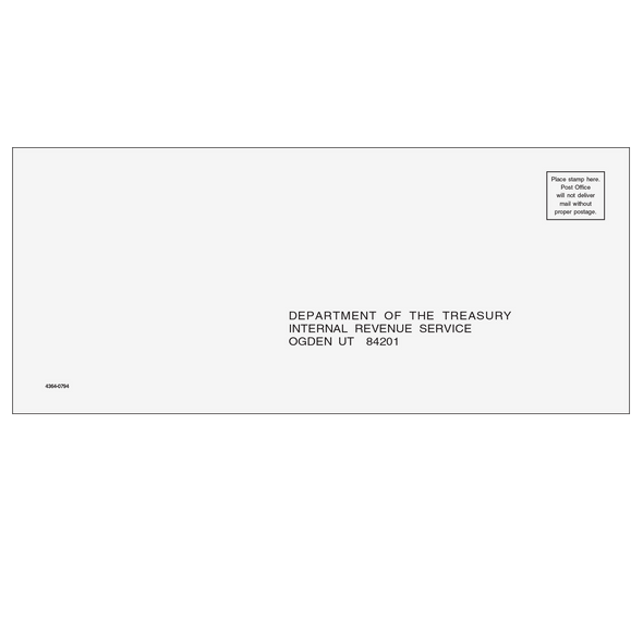 1040, 1065, 1120, 1120-S Envelope