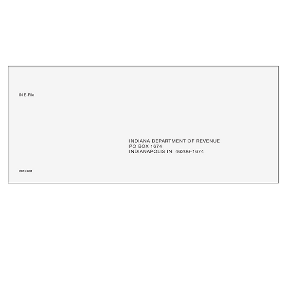 Indiana State E-File Envelope
