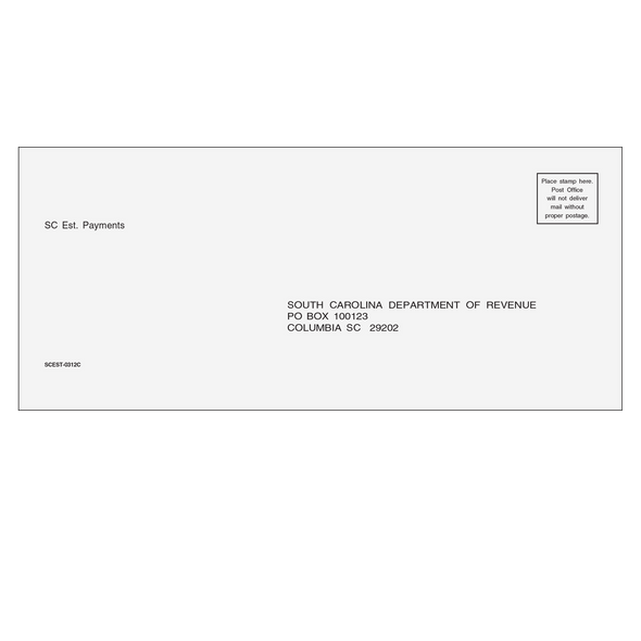 South Carolina Estimate Envelope