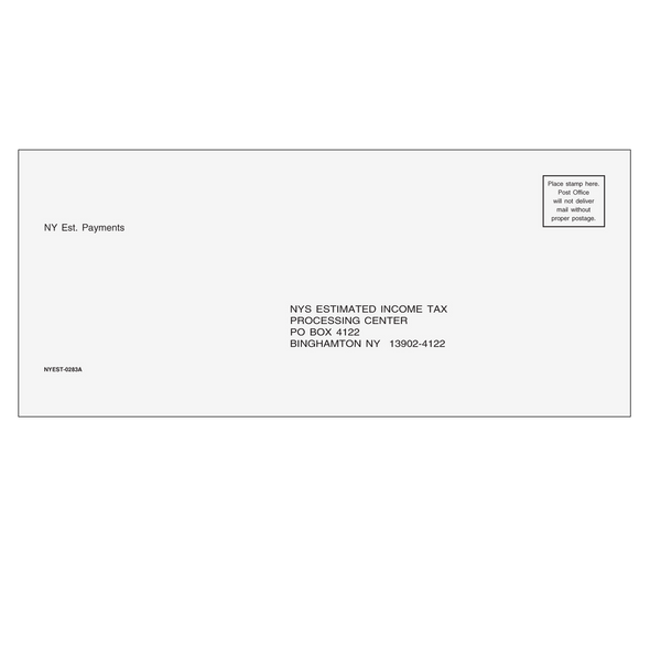 New York Estimate Envelope