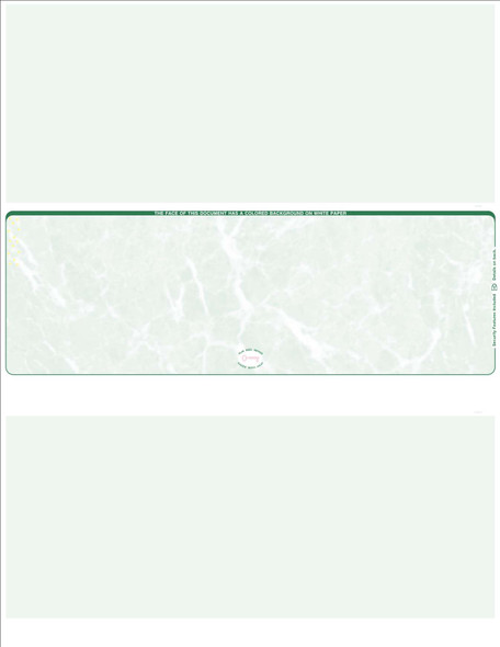 Marble Blank Business Checks In Middle-Green Marble Blank Business Checks In Middle-Green