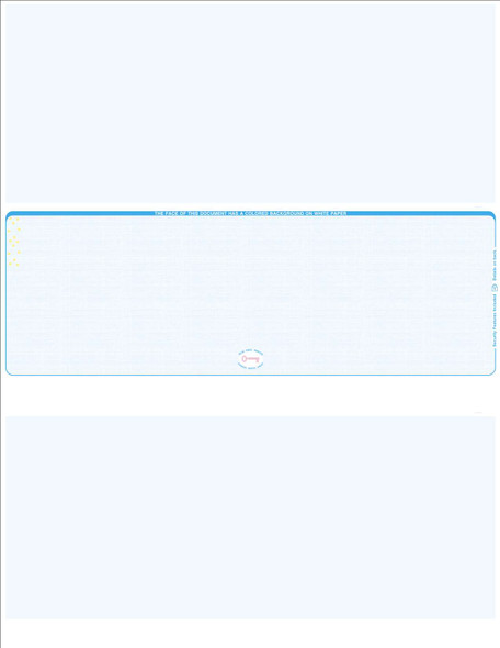 Linen Blank Business Checks in Middle-Blue Linen Blank Business Checks in Middle-Blue