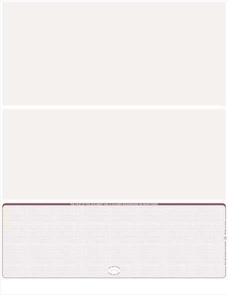 Linen Blank Business Checks on Bottom-Burgundy Linen Blank Business Checks on Bottom-Burgundy