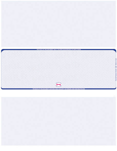 Scallop Void Blank Business Check in Middle