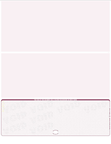 Scallop Void Blank Business Check on Bottom