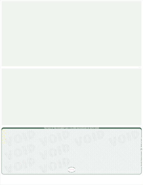 Scallop Void Blank Business Check on Bottom