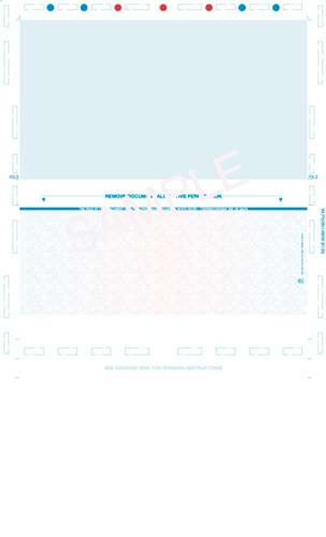 Check, Void Prismatic Pantograph, Process Blue/Red185/Process Blue 28#, 8-1/2" x 14" Z-Fold - 500 Qty Check, Void Prismatic Pantograph, Process Blue/Red185/Process Blue 28#, 8-1/2" x 14" Z-Fold - 500 Qty