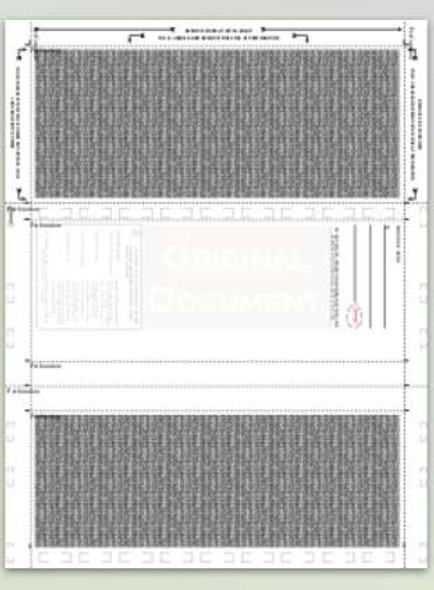 Check, Blue 281, 24#, 8-1/2" x 11" Z-Fold - 500 Qty