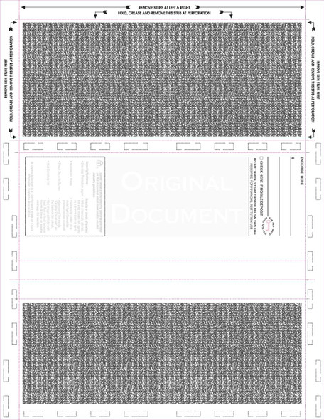 Check, Void Prismatic Pantograph, Process Blue/Red185/Process Blue 28#, 8-1/2" x 11" Z-Fold - 500 Qty Check, Void Prismatic Pantograph, Process Blue/Red185/Process Blue 28#, 8-1/2" x 11" Z-Fold - 500 Qty