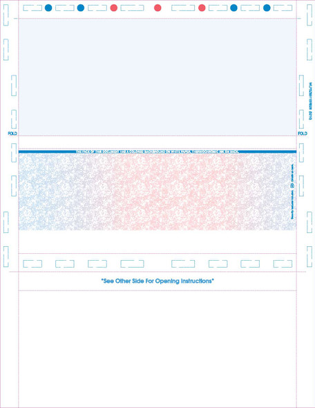 Check, Void Prismatic Pantograph, Process Blue/Red185/Process Blue 28#, 8-1/2" x 11" Z-Fold - 500 Qty Check, Void Prismatic Pantograph, Process Blue/Red185/Process Blue 28#, 8-1/2" x 11" Z-Fold - 500 Qty