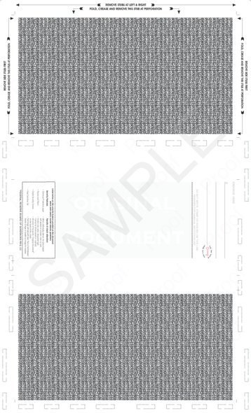 2-3/4 Check with backer, Blank, two blockouts 28#, 8-1/2" X 14" Z-fold - 500 Qty 2-3/4 Check with backer, Blank, two blockouts 28#, 8-1/2" X 14" Z-fold - 500 Qty