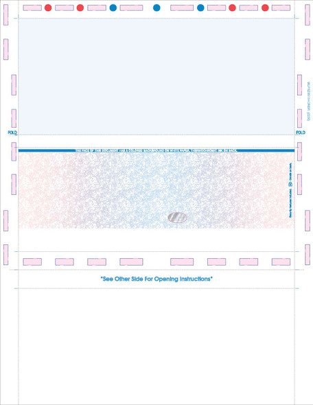 Check, Void, Prismatic Pantograph, Red185/Process Blue/Red185, Hologram 28# 8-1/2" X 11" Z-fold - 500 Qty Check, Void, Prismatic Pantograph, Red185/Process Blue/Red185, Hologram 28# 8-1/2" X 11" Z-fold - 500 Qty