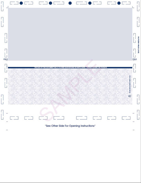 8-1/2" x 11" Z-Fold Check, Void Pantograph, Blue 281 28# - 500 Qty 8-1/2" x 11" Z-Fold Check, Void Pantograph, Blue 281 28# - 500 Qty