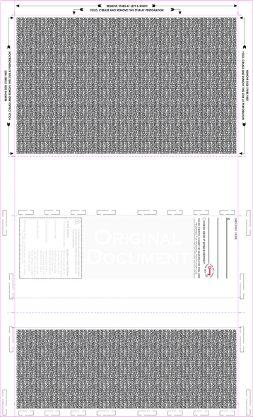 Check, Void Prismatic Pantograph, Process Blue/Red185/Process Blue 28#, 8-1/2" x 14" Eccentric Z-Fold EZ-fold - 500 Qty Check, Void Prismatic Pantograph, Process Blue/Red185/Process Blue 28#, 8-1/2" x 14" Eccentric Z-Fold EZ-fold - 500 Qty