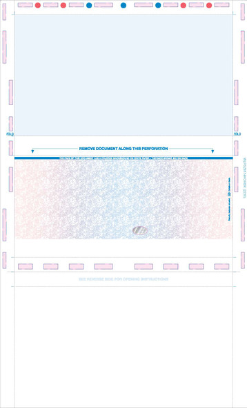 Check, Stock, Blank, Two Blockouts, Hologram 28# 8-1/2" x 14" Eccentric Z-Fold EZ-Fold - 500 Qty Check, Stock, Blank, Two Blockouts, Hologram 28# 8-1/2" x 14" Eccentric Z-Fold EZ-Fold - 500 Qty