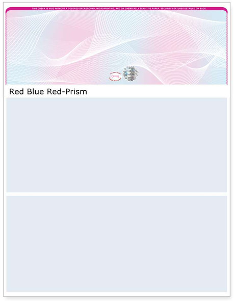 Prism Hologram Blank Business Check on Top Prism Hologram Blank Business Check on Top