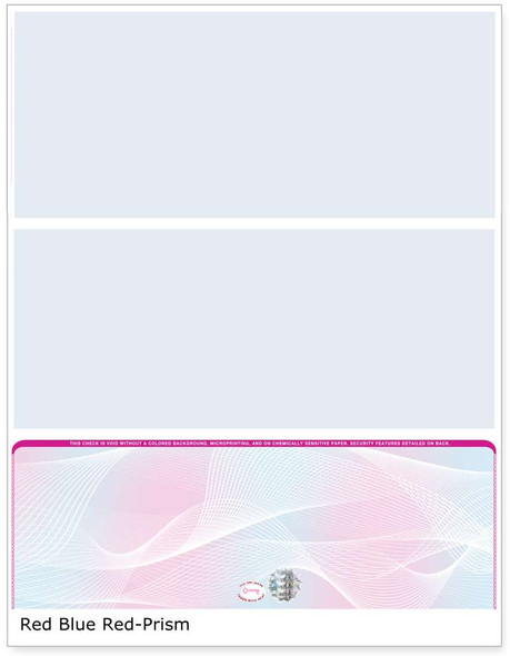 Prism Hologram Blank Business Check on Bottom Prism Hologram Blank Business Check on Bottom