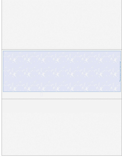 Marble Blank Business Checks in Middle - Good Security- Marble Blue