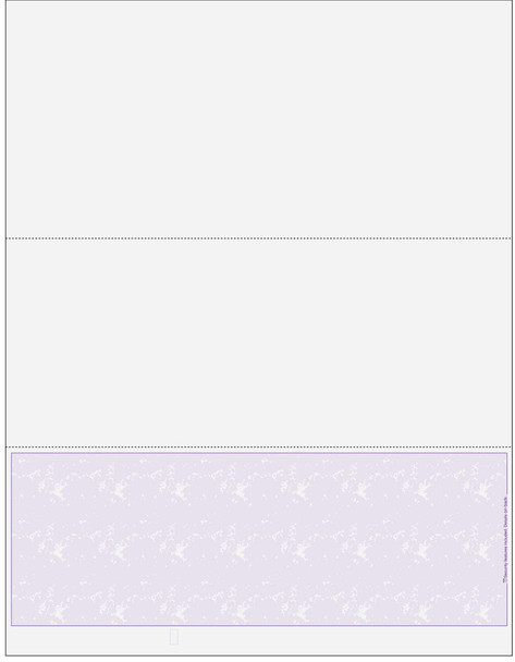 Marble Blank Business Checks on Bottom - Good Security-Marble Purple