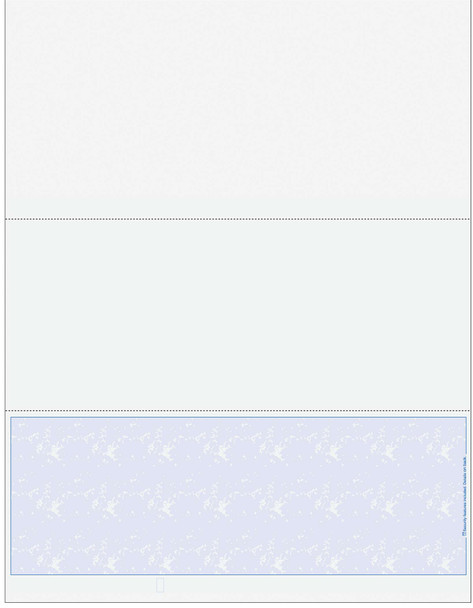 Marble Blank Business Checks on Bottom - Good Security- Marble Blue