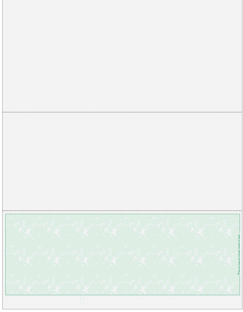 Marble Blank Business Checks on Bottom - Good Security-Marble Green