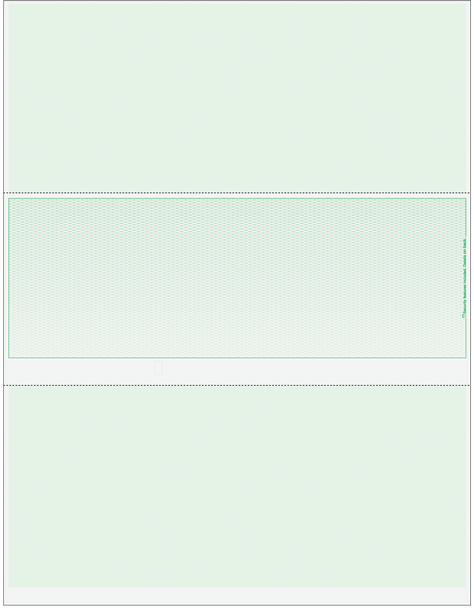 Lattice Blank Business Checks In Middle-Green