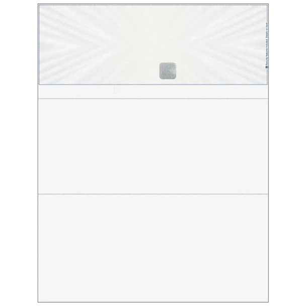Prismatic Star With Hologram Business Check on Top- Best Security
