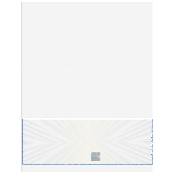 Prismatic Star With Hologram Business Checks on Bottom- Best Security