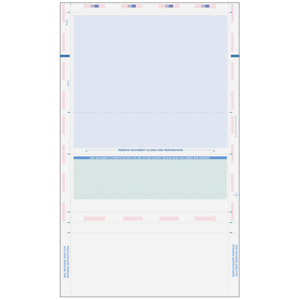 Pressure Seal EZ-Fold Green Check with Cubes Background