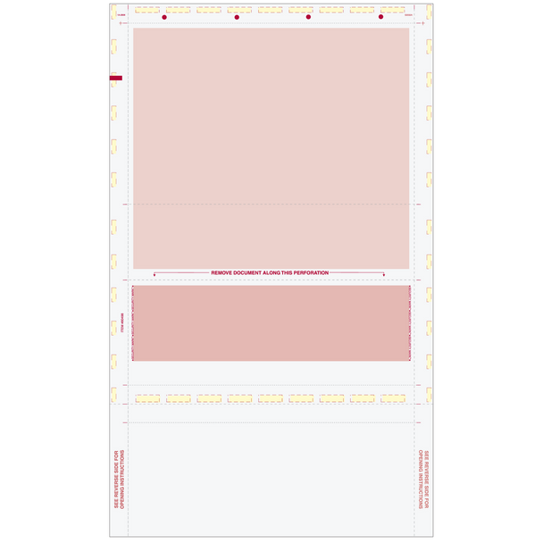 Pressure Seal EZ-Fold Burgundy Check with Flat Background